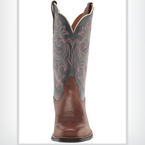 Ariat Women’s round up square toe western boots coastal cowgirl embroidered 8.5 - Picture 3 of 13
